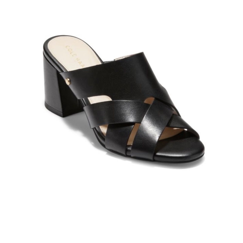 Cole Haan, Jodie Leather Block-Heel Sandals, Size 8